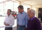 Visita de Óscar López a Espinosa de los Monteros, junto al Alcalde y Luis Tudanca 